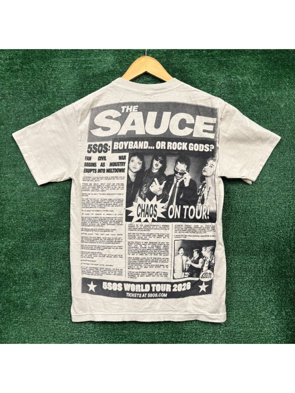 5 Seconds of Summer Everyones A Star The Sauce Tour T-Shirt Size Small